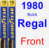 Front Wiper Blade Pack for 1980 Buick Regal - Premium
