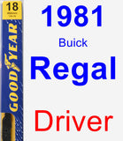 Driver Wiper Blade for 1981 Buick Regal - Premium