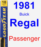 Passenger Wiper Blade for 1981 Buick Regal - Premium