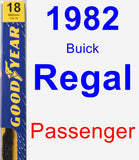 Passenger Wiper Blade for 1982 Buick Regal - Premium