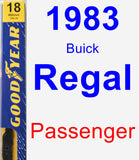 Passenger Wiper Blade for 1983 Buick Regal - Premium