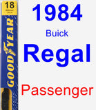 Passenger Wiper Blade for 1984 Buick Regal - Premium