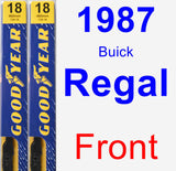 Front Wiper Blade Pack for 1987 Buick Regal - Premium