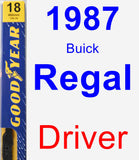 Driver Wiper Blade for 1987 Buick Regal - Premium