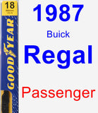 Passenger Wiper Blade for 1987 Buick Regal - Premium
