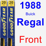 Front Wiper Blade Pack for 1988 Buick Regal - Premium
