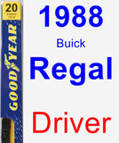 Driver Wiper Blade for 1988 Buick Regal - Premium