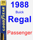 Passenger Wiper Blade for 1988 Buick Regal - Premium