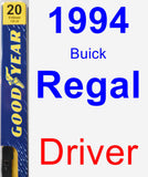 Driver Wiper Blade for 1994 Buick Regal - Premium