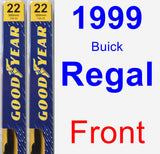 Front Wiper Blade Pack for 1999 Buick Regal - Premium