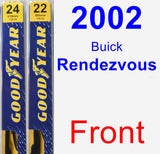 Front Wiper Blade Pack for 2002 Buick Rendezvous - Premium