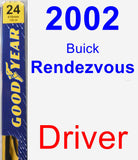 Driver Wiper Blade for 2002 Buick Rendezvous - Premium