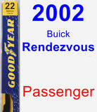 Passenger Wiper Blade for 2002 Buick Rendezvous - Premium