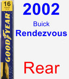 Rear Wiper Blade for 2002 Buick Rendezvous - Premium