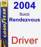 Driver Wiper Blade for 2004 Buick Rendezvous - Premium