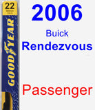 Passenger Wiper Blade for 2006 Buick Rendezvous - Premium