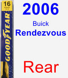 Rear Wiper Blade for 2006 Buick Rendezvous - Premium