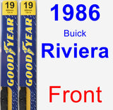 Front Wiper Blade Pack for 1986 Buick Riviera - Premium