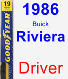 Driver Wiper Blade for 1986 Buick Riviera - Premium