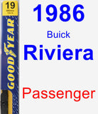Passenger Wiper Blade for 1986 Buick Riviera - Premium