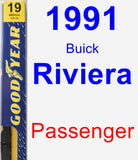 Passenger Wiper Blade for 1991 Buick Riviera - Premium