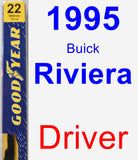 Driver Wiper Blade for 1995 Buick Riviera - Premium
