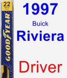 Driver Wiper Blade for 1997 Buick Riviera - Premium