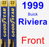 Front Wiper Blade Pack for 1999 Buick Riviera - Premium