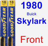 Front Wiper Blade Pack for 1980 Buick Skylark - Premium