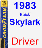 Driver Wiper Blade for 1983 Buick Skylark - Premium