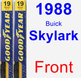 Front Wiper Blade Pack for 1988 Buick Skylark - Premium