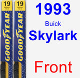 Front Wiper Blade Pack for 1993 Buick Skylark - Premium
