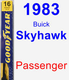 Passenger Wiper Blade for 1983 Buick Skyhawk - Premium