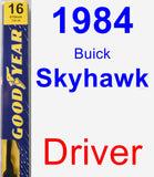 Driver Wiper Blade for 1984 Buick Skyhawk - Premium