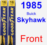 Front Wiper Blade Pack for 1985 Buick Skyhawk - Premium
