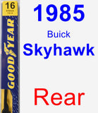 Rear Wiper Blade for 1985 Buick Skyhawk - Premium