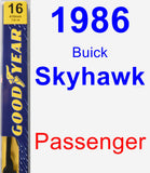 Passenger Wiper Blade for 1986 Buick Skyhawk - Premium