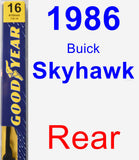 Rear Wiper Blade for 1986 Buick Skyhawk - Premium