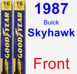 Front Wiper Blade Pack for 1987 Buick Skyhawk - Premium