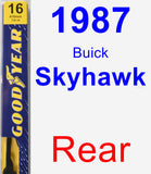 Rear Wiper Blade for 1987 Buick Skyhawk - Premium