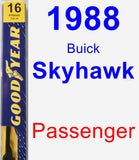 Passenger Wiper Blade for 1988 Buick Skyhawk - Premium