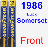 Front Wiper Blade Pack for 1986 Buick Somerset - Premium