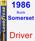 Driver Wiper Blade for 1986 Buick Somerset - Premium