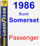 Passenger Wiper Blade for 1986 Buick Somerset - Premium