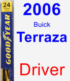 Driver Wiper Blade for 2006 Buick Terraza - Premium