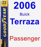 Passenger Wiper Blade for 2006 Buick Terraza - Premium