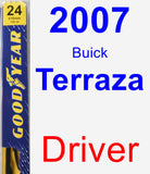 Driver Wiper Blade for 2007 Buick Terraza - Premium