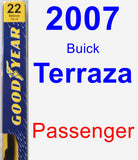 Passenger Wiper Blade for 2007 Buick Terraza - Premium