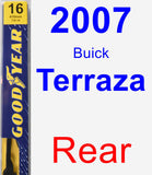 Rear Wiper Blade for 2007 Buick Terraza - Premium