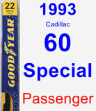 Passenger Wiper Blade for 1993 Cadillac 60 Special - Premium